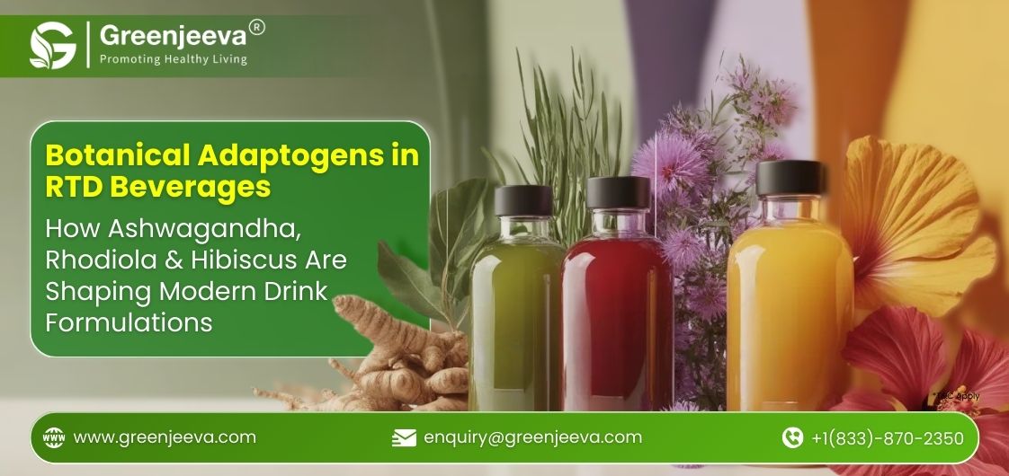 The Rise of Botanical Adaptogens in Sparkling & RTD Wellness Drinks